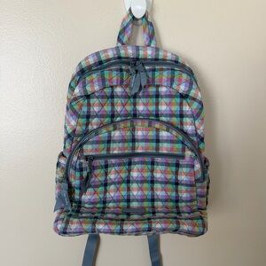 VERA BRADLEY Essential Backpack in Gingham Plaid